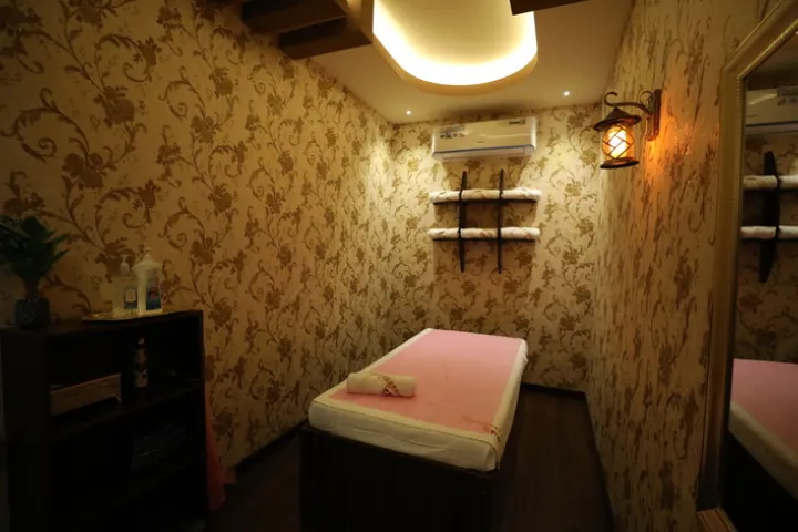 Private, quiet massage therapy room for total renewal at Chandrima Spa Ajman