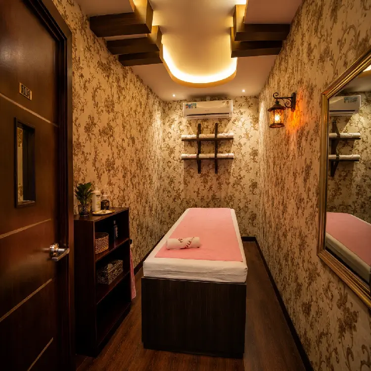Private treatment room at Chandrima Spa in Ajman